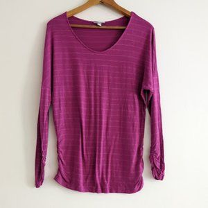 Liz Lange Maternity Pink Long Sleeve Shirt Size M